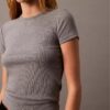 Puuvillainen Contour Rib -T-paita