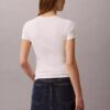 Puuvillainen Contour Rib -T-paita