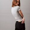 Puuvillainen Contour Rib -T-paita