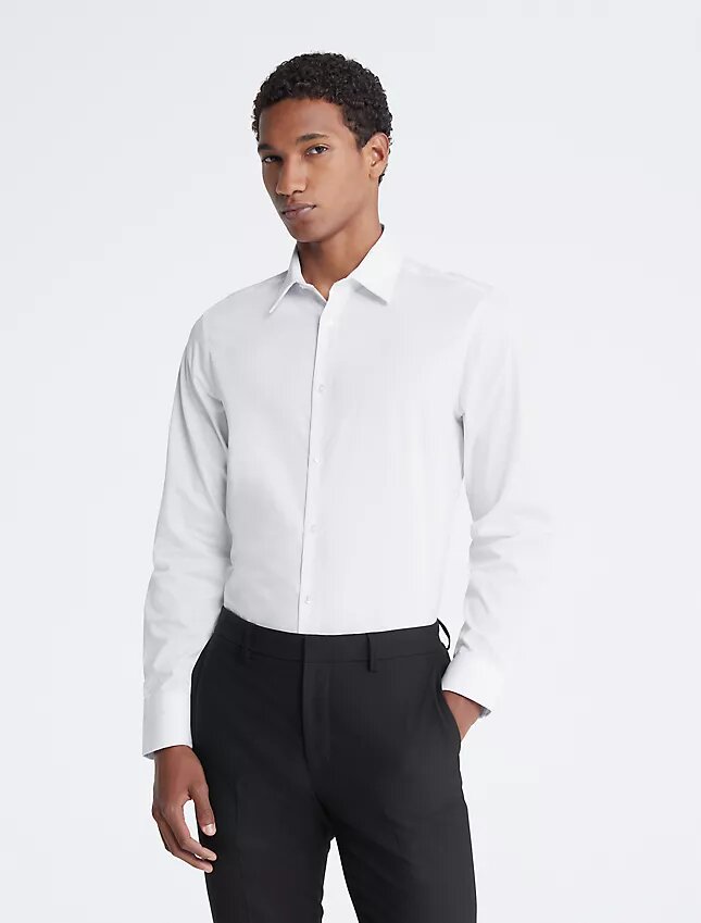 Puuvillainen slim fit -meko, jossa on kalanruotokuvio Puuvillainen slim fit -meko, jossa on kalanruotokuvio