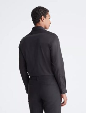 Puuvillainen slim fit -meko, jossa on kalanruotokuvio