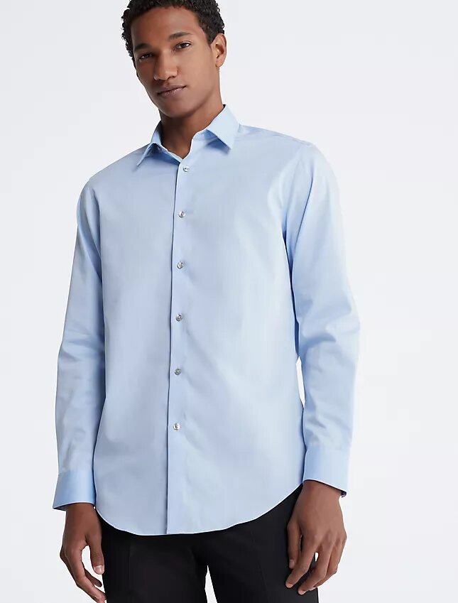Puuvillainen slim fit -meko, jossa on kalanruotokuvio Puuvillainen slim fit -meko, jossa on kalanruotokuvio