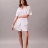 Puuvillapopliini, rento lyhythihainen yöpaita Puuvillapopliini, rento lyhythihainen yöpaita