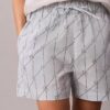 Puuvillapopliinista valmistetut painetut shortsit Puuvillapopliinista valmistetut painetut shortsit
