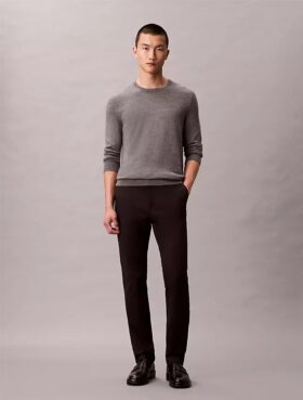 Puuvillasatiiniset slim-fit-chino-housut