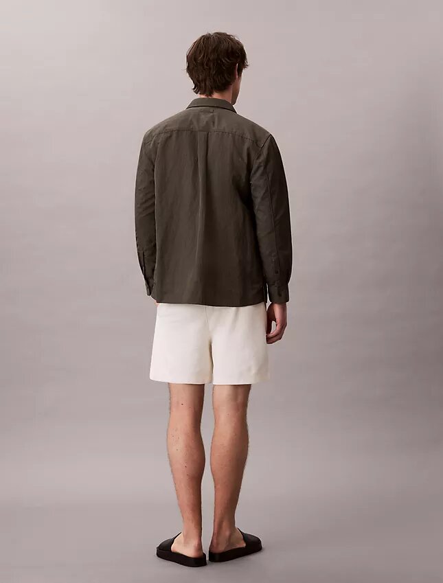 Puuvillaseoksesta valmistetut bouclé-shortsit Puuvillaseoksesta valmistetut bouclé-shortsit