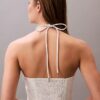 Puuvillatwillinen halterneck-midimekko Puuvillatwillinen halterneck-midimekko