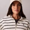 Raidallinen Monogram-terry-cropped-toppi Raidallinen Monogram-terry-cropped-toppi