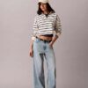 Raidallinen Monogram-terry-cropped-toppi Raidallinen Monogram-terry-cropped-toppi