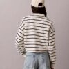 Raidallinen Monogram-terry-cropped-toppi Raidallinen Monogram-terry-cropped-toppi
