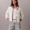 Raidalliset ribbineulotut shortsit Raidalliset ribbineulotut shortsit
