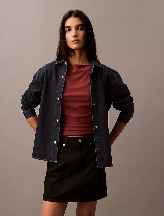 Rento denim-paita napit Rento denim-paita napit