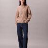 Rib-neulottu, rento turtleneck-villapaita Rib-neulottu, rento turtleneck-villapaita
