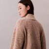 Rib-neulottu, rento turtleneck-villapaita Rib-neulottu, rento turtleneck-villapaita