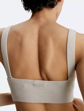Rib-neulottu villaseosBralette
