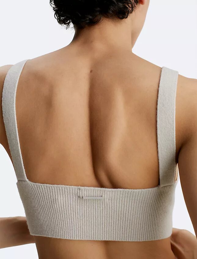 Rib-neulottu villaseosBralette Rib-neulottu villaseosBralette