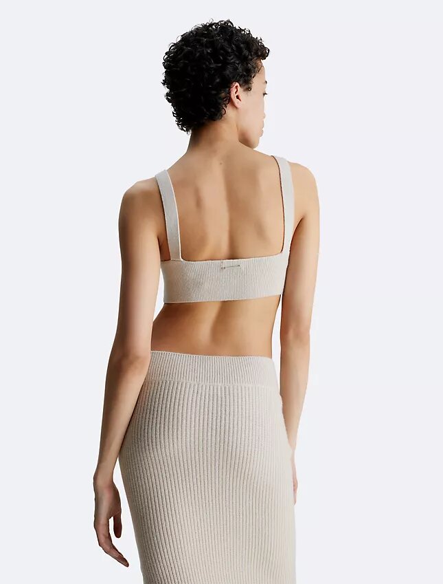 Rib-neulottu villaseosBralette Rib-neulottu villaseosBralette