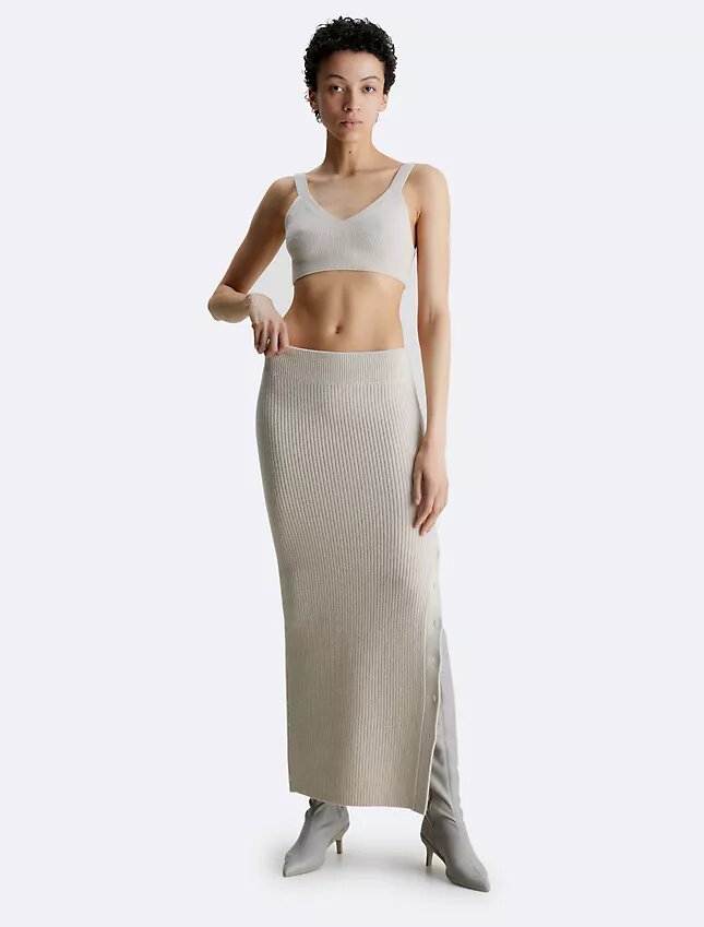Rib-neulottu villaseosBralette Rib-neulottu villaseosBralette