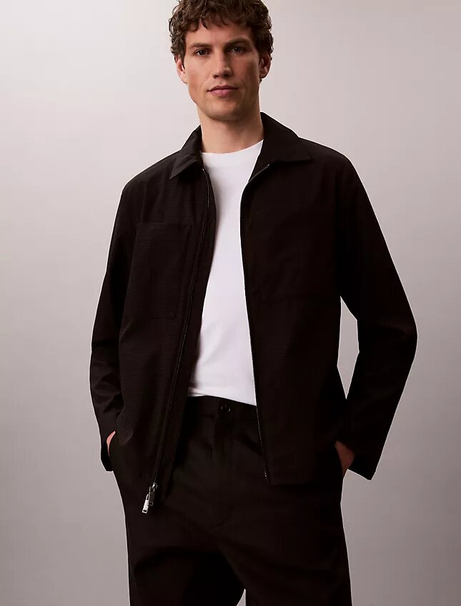 Seersucker-blouson-takki Seersucker-blouson-takki