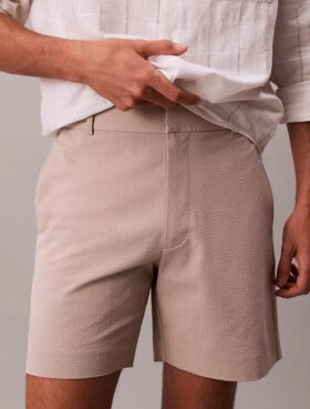 Seersucker-shortsit Seersucker-shortsit