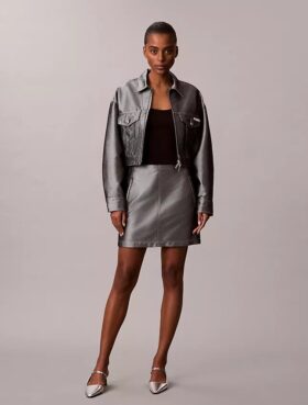 Shine Denim A-linjainen hame
