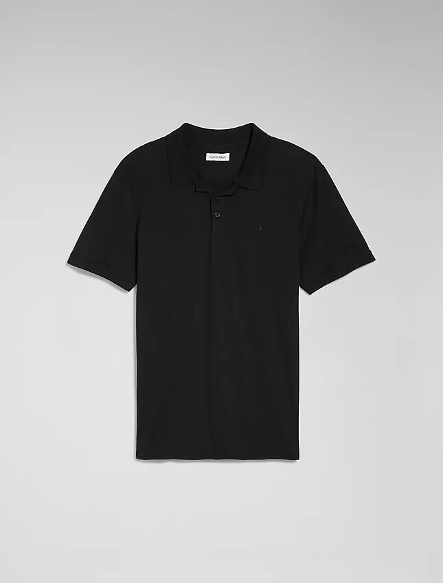 Sileä puuvillaseos-polo Sileä puuvillaseos-polo