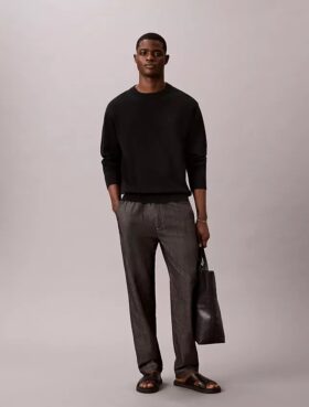 Suorat chambray-housut
