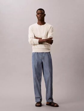 Suorat chambray-housut