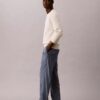 Suorat chambray-housut Suorat chambray-housut