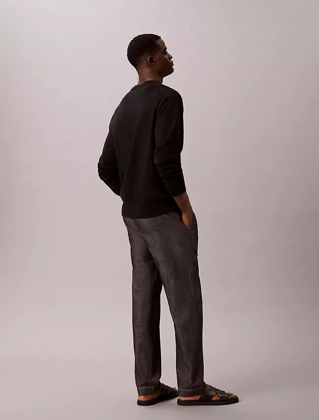Suorat chambray-housut Suorat chambray-housut