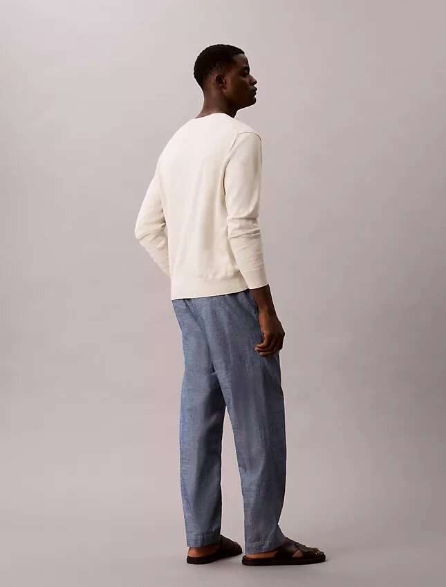 Suorat chambray-housut Suorat chambray-housut