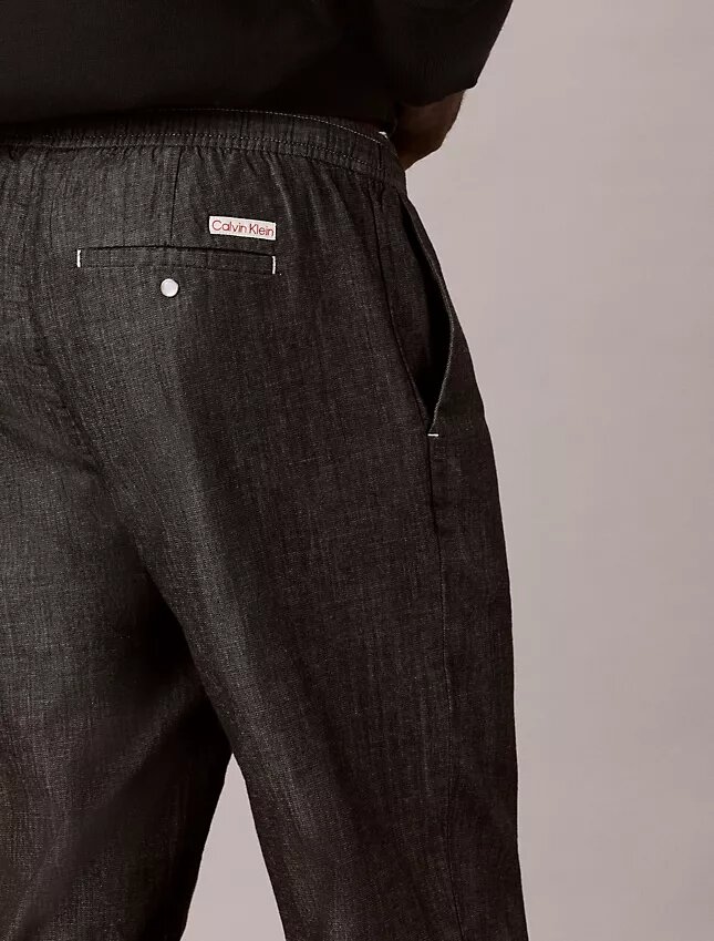 Suorat chambray-housut Suorat chambray-housut