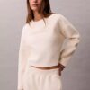 Tikkattu fleece-yöpaita Tikkattu fleece-yöpaita