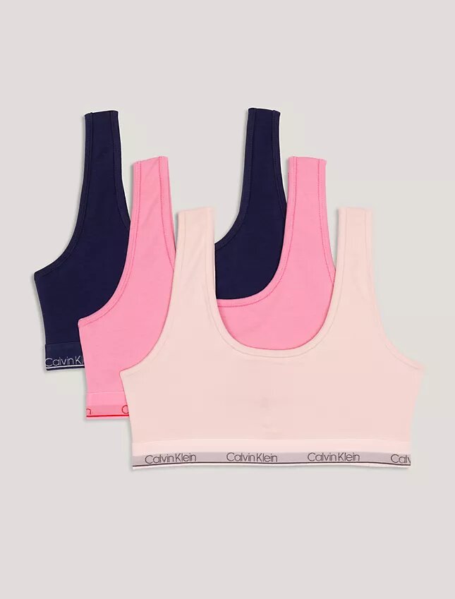 Tyttöjen Cotton Stretch 3-pakkaus Bralette Tyttöjen Cotton Stretch 3-pakkaus Bralette