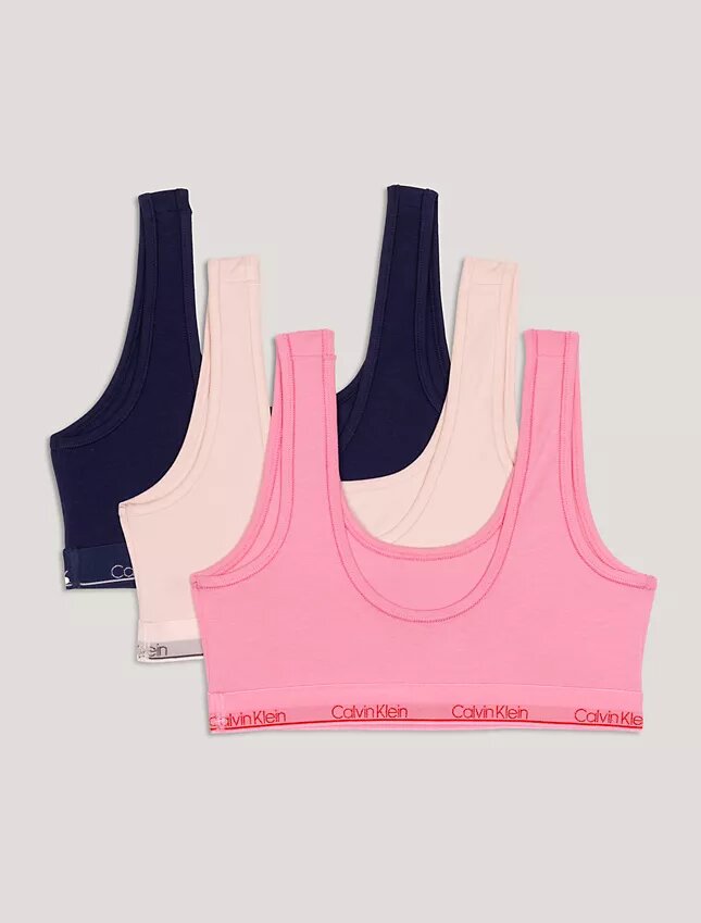 Tyttöjen Cotton Stretch 3-pakkaus Bralette Tyttöjen Cotton Stretch 3-pakkaus Bralette
