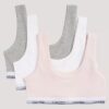 Tyttöjen Cotton Stretch 3-pakkaus Unlined Bralette Tyttöjen Cotton Stretch 3-pakkaus Unlined Bralette