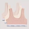 Tyttöjen Cotton Stretch 3-pakkaus Unlined Bralette Tyttöjen Cotton Stretch 3-pakkaus Unlined Bralette