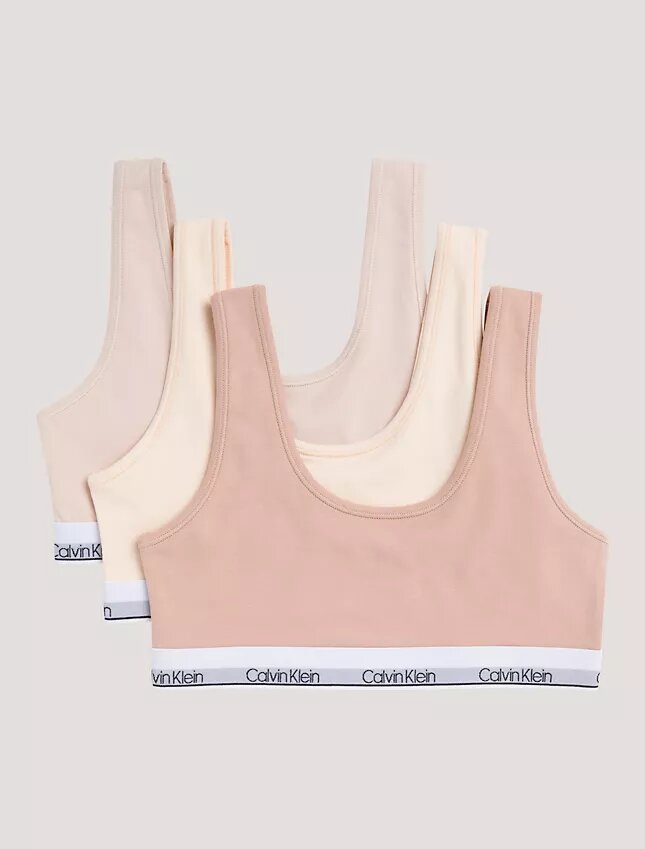 Tyttöjen Cotton Stretch 3-pakkaus Unlined Bralette Tyttöjen Cotton Stretch 3-pakkaus Unlined Bralette