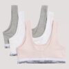 Tyttöjen Cotton Stretch 3-pakkaus Unlined Bralette Tyttöjen Cotton Stretch 3-pakkaus Unlined Bralette