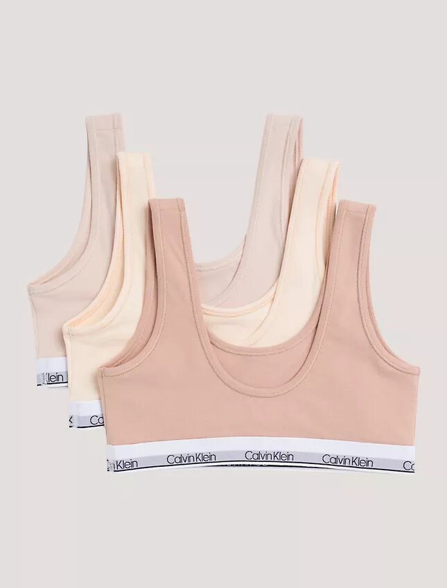 Tyttöjen Cotton Stretch 3-pakkaus Unlined Bralette Tyttöjen Cotton Stretch 3-pakkaus Unlined Bralette