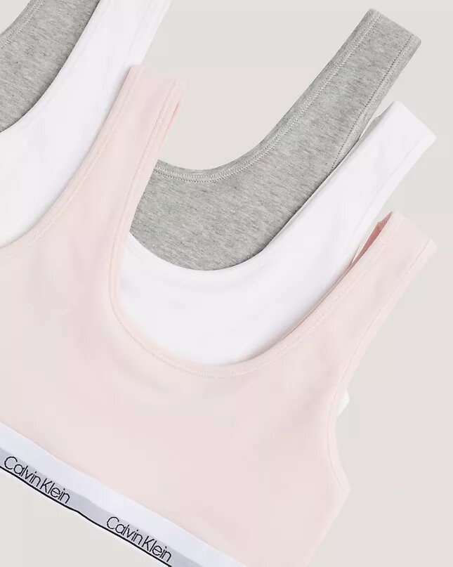 Tyttöjen Cotton Stretch 3-pakkaus Unlined Bralette Tyttöjen Cotton Stretch 3-pakkaus Unlined Bralette