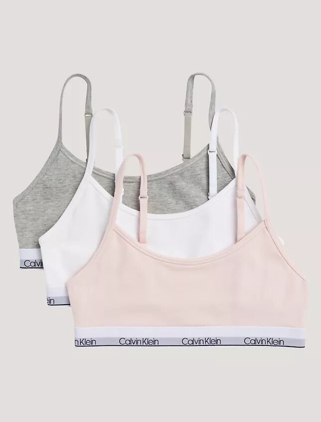 Tyttöjen Cotton Stretch 3-pakkaus Unlined lyhyet Bralette-tyyppiset vaatteet Tyttöjen Cotton Stretch 3-pakkaus Unlined lyhyet Bralette-tyyppiset vaatteet