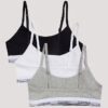 Tyttöjen Cotton Stretch 3-pakkaus Unlined lyhyet Bralette-tyyppiset vaatteet Tyttöjen Cotton Stretch 3-pakkaus Unlined lyhyet Bralette-tyyppiset vaatteet