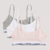 Tyttöjen Cotton Stretch 3-pakkaus Unlined lyhyet Bralette-tyyppiset vaatteet Tyttöjen Cotton Stretch 3-pakkaus Unlined lyhyet Bralette-tyyppiset vaatteet