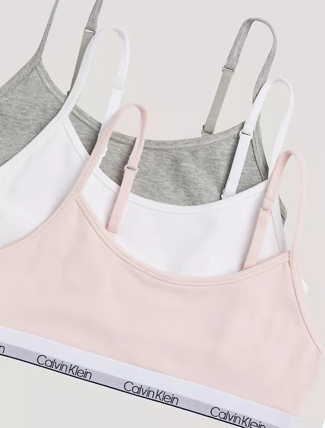 Tyttöjen Cotton Stretch 3-pakkaus Unlined lyhyet Bralette-tyyppiset vaatteet Tyttöjen Cotton Stretch 3-pakkaus Unlined lyhyet Bralette-tyyppiset vaatteet