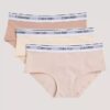 Tyttöjen Cotton Stretch-hipster-alushousut, 3 kpl Tyttöjen Cotton Stretch-hipster-alushousut, 3 kpl