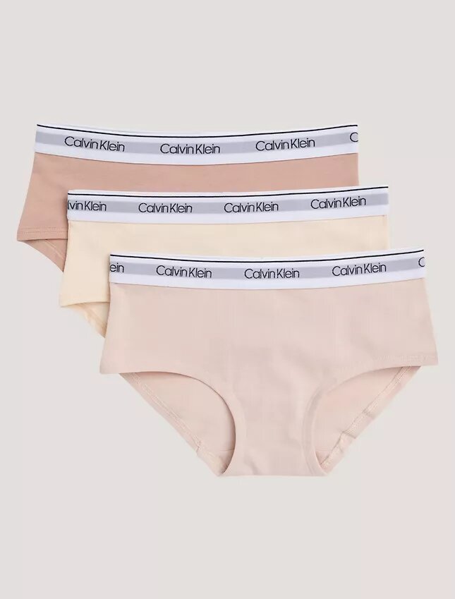 Tyttöjen Cotton Stretch-hipster-alushousut, 3 kpl Tyttöjen Cotton Stretch-hipster-alushousut, 3 kpl