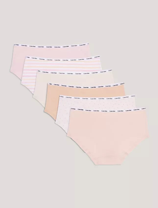 Tyttöjen Cotton Stretch-hipster-alusvaatteet, 6 kpl Tyttöjen Cotton Stretch-hipster-alusvaatteet, 6 kpl