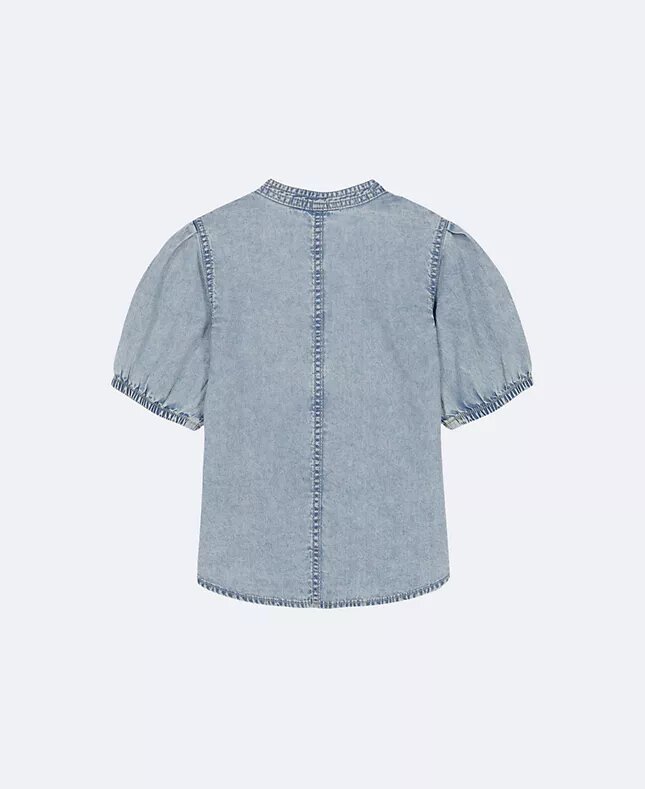 Tyttöjen Denim-napituspaita Tyttöjen Denim-napituspaita