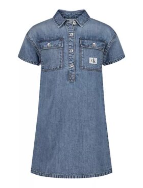 Tyttöjen Denim-paita-mekko